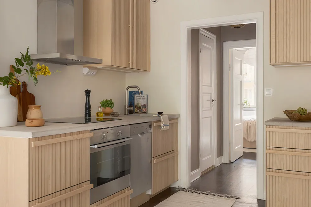 कोमल, उत्तरी यूरोपीय सजावट; हल्के पीले रंग के तत्व (65 वर्ग मीटर) - Gallery image 6