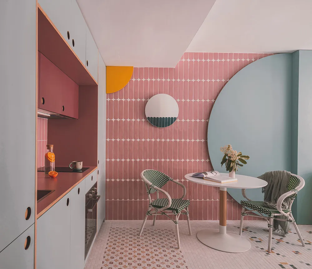 Unique Interior with Tile: Small Apartment in Madrid (56 sqm) - Gallery image 3