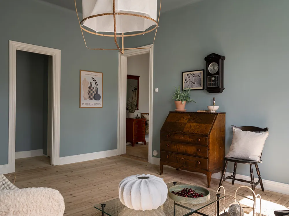 Однокомнатная квартира в Швеции с красивым оттенком стен (41 кв. м) - Gallery image 7