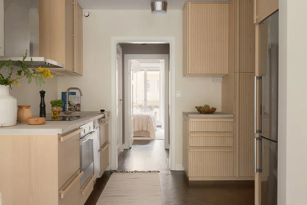 कोमल, उत्तरी यूरोपीय सजावट; हल्के पीले रंग के तत्व (65 वर्ग मीटर) - Gallery image 5