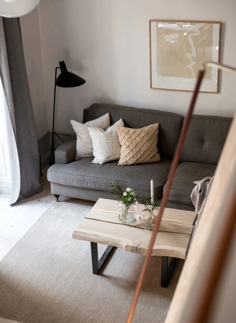 Kleine skandinavische Wohnung mit Loft (28 qm) - Gallery image 1