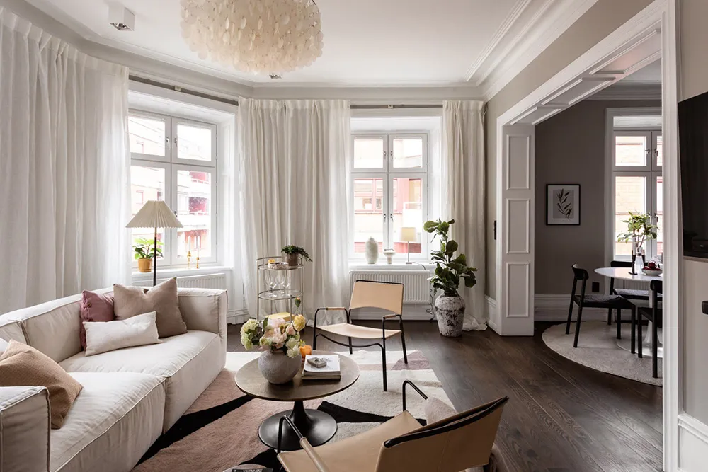 Jolie appartement angulaire à Stockholm avec un mélange agréable de vieilles et nouvelles choses - Gallery image 4