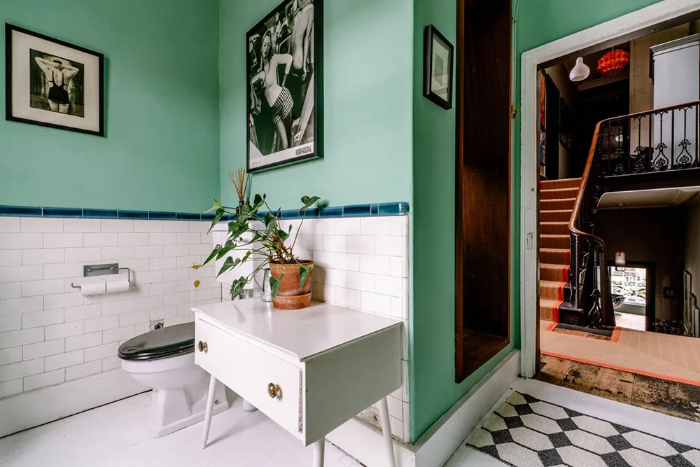 Grün-Unterschiede in den Interieurs eines georgianischen Townhouses in Liverpool - Gallery image 21