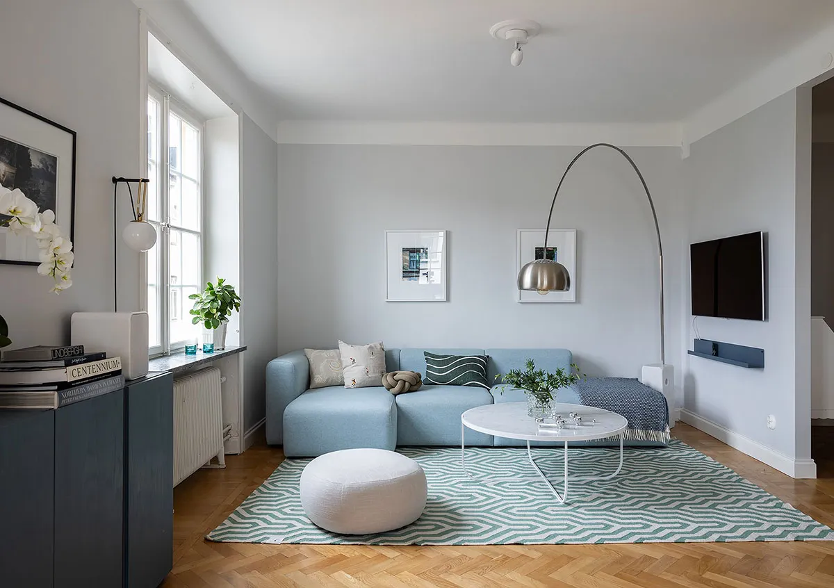 Спокойный и приятный скандинавский интерьер в прохладных тонах (83 кв. м) - Gallery image 6