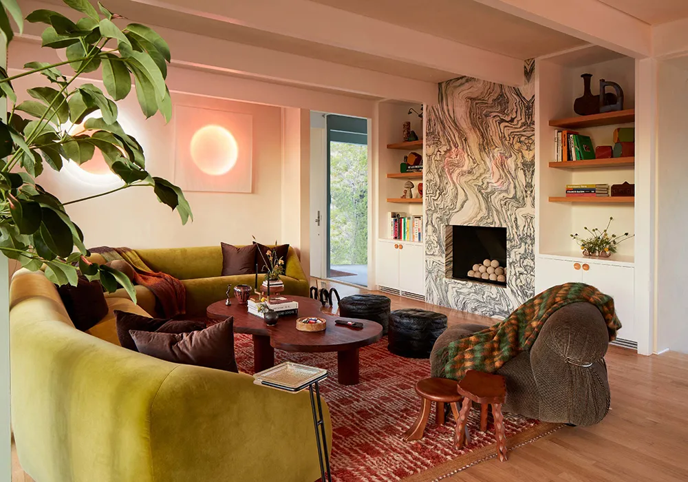 Kolorowy интерьер mid-century muzyka i piosenkarz w Holivudzie - Gallery image 19