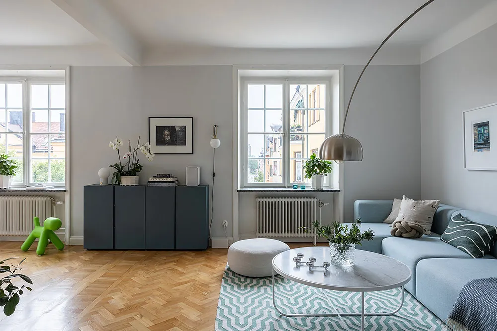 Спокойный и приятный скандинавский интерьер в прохладных тонах (83 кв. м) - Gallery image 2