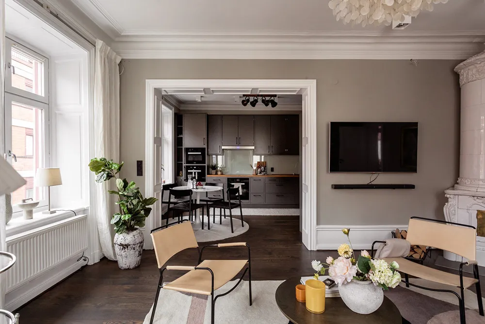 Jolie appartement angulaire à Stockholm avec un mélange agréable de vieilles et nouvelles choses - Gallery image 5