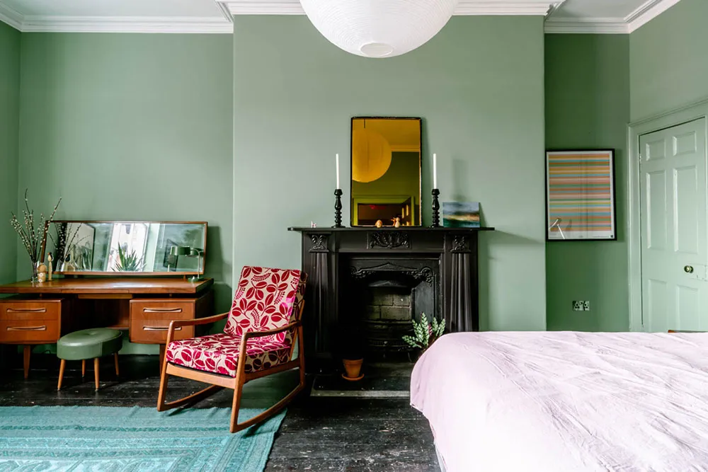 Grün-Unterschiede in den Interieurs eines georgianischen Townhouses in Liverpool - Gallery image 19