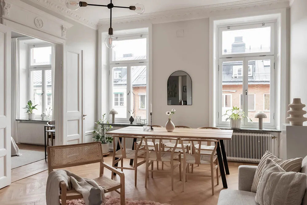 Einfarbig, elegant und angenehm: Wohnung in Stockholm (92 qm) - Gallery image 2