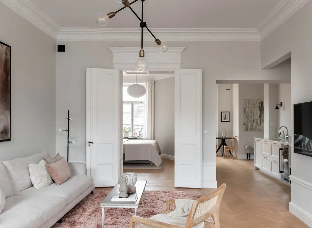 Einfarbig, elegant und angenehm: Wohnung in Stockholm (92 qm) - Gallery image 10