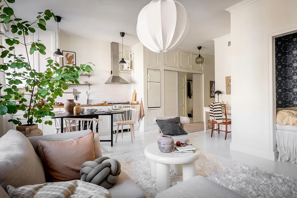 Ziegel und warme Töne: Gemütliche Kleinstwohnung in Gotenburg (35 qm) - Gallery image 15