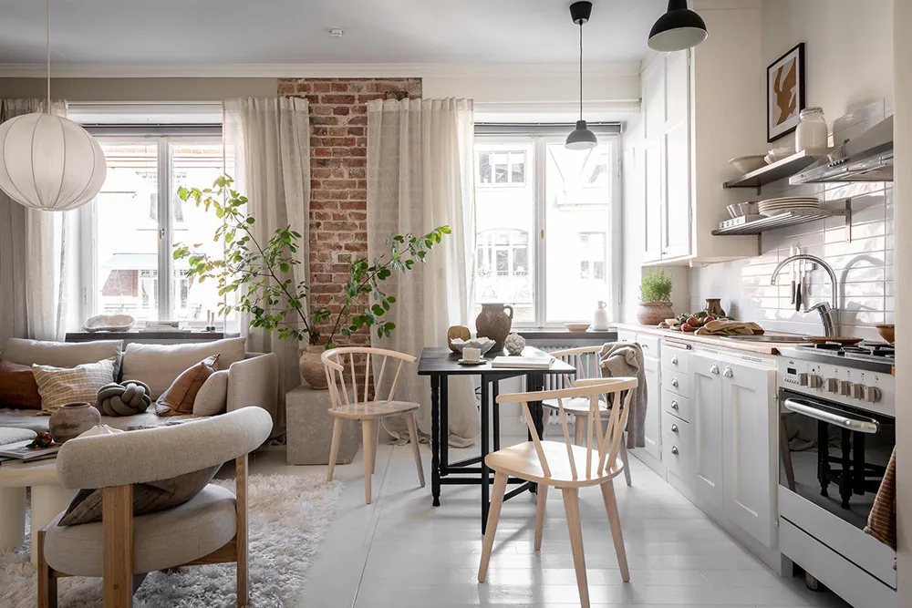 Ziegel und warme Töne: Gemütliche Kleinstwohnung in Gotenburg (35 qm) - Gallery image 6