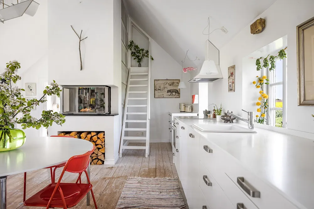 White Interiors of a Historic Farm Near the Sea in Sweden - Gallery image 6