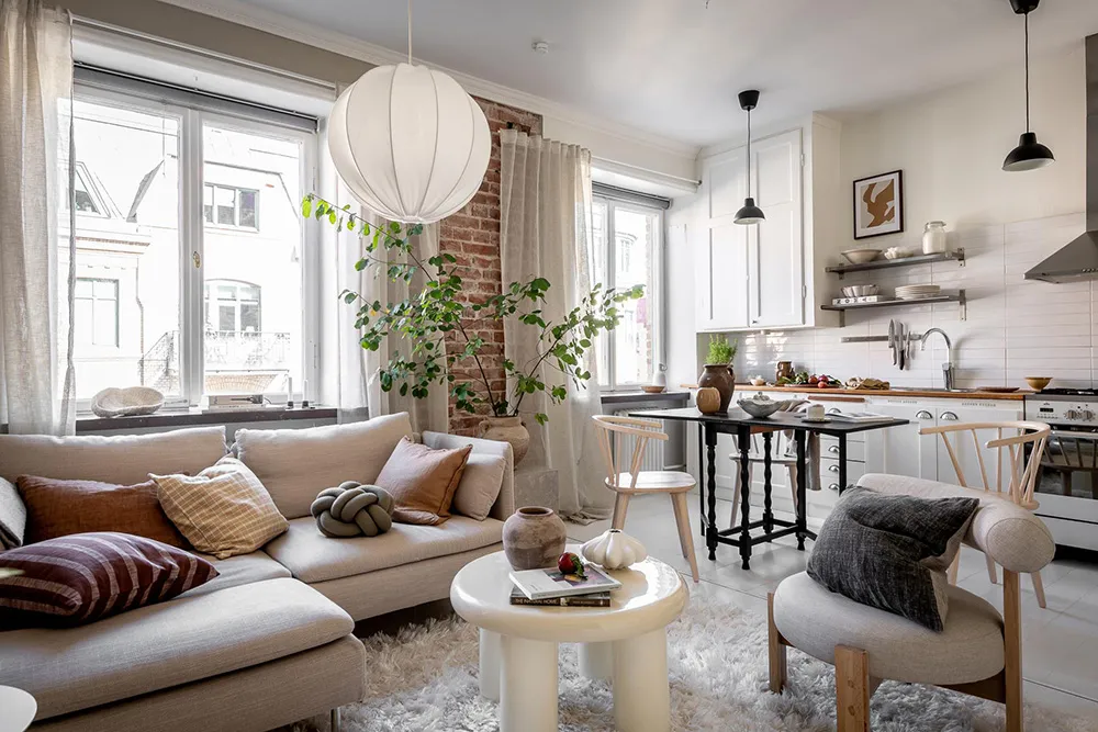 Ziegel und warme Töne: Gemütliche Kleinstwohnung in Gotenburg (35 qm) - Gallery image 10