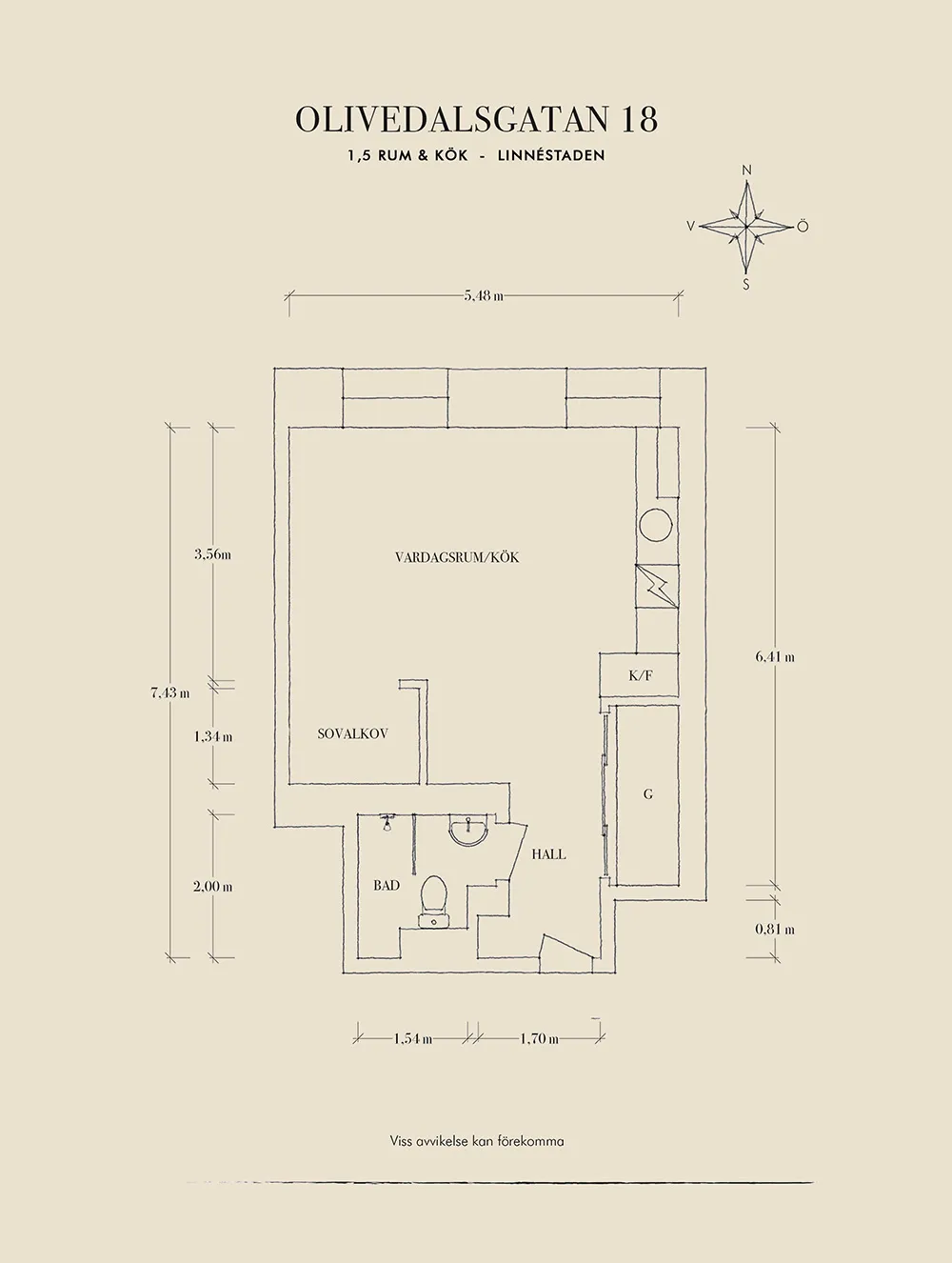 Ziegel und warme Töne: Gemütliche Kleinstwohnung in Gotenburg (35 qm) - Gallery image 24