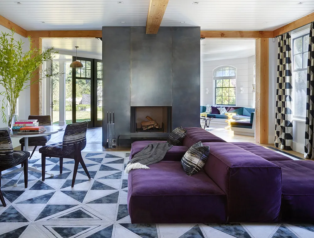 Aktive Muster und Tisch mit Käfern: Ungewöhnliches Landhaus in New Jersey - Gallery image 5