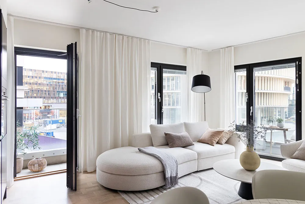 Mínimismo blanco y negro suave en Estocolmo (58 m²) - Gallery image 2