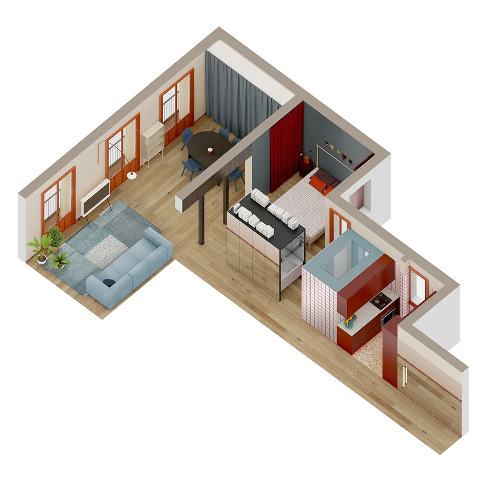 マドリードにある小さいながらも広々としたアパート(67平方メートル) - Gallery image 14