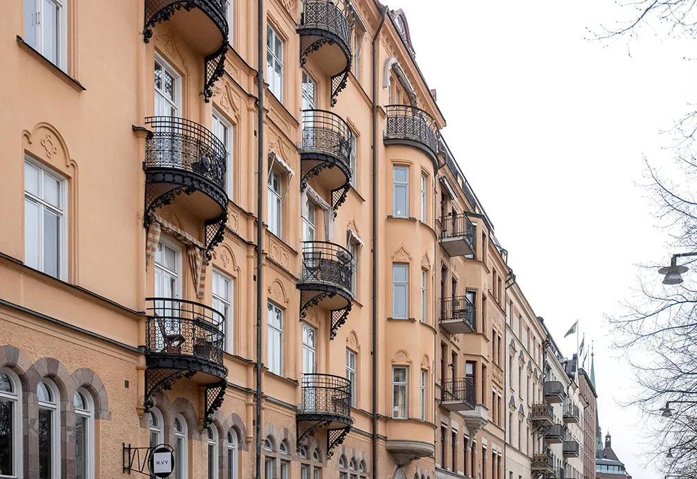 Blau- und hellgrüne Akzente: Fröhliche Wohnung in Stockholm (54 qm) - Gallery image 32