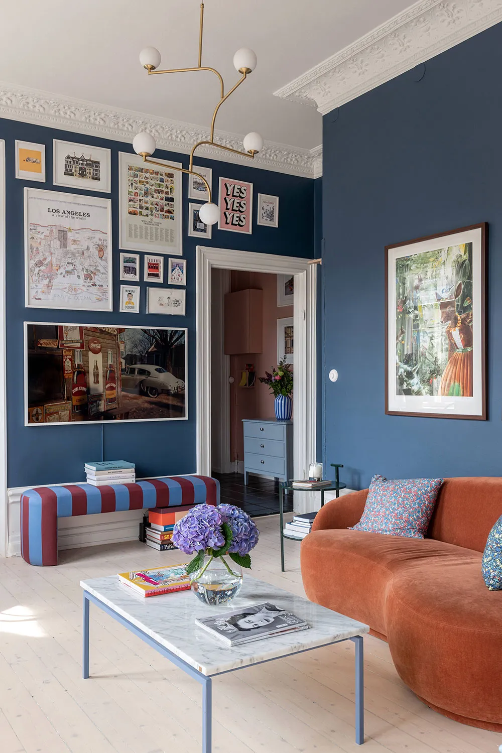 Blau- und hellgrüne Akzente: Fröhliche Wohnung in Stockholm (54 qm) - Gallery image 4