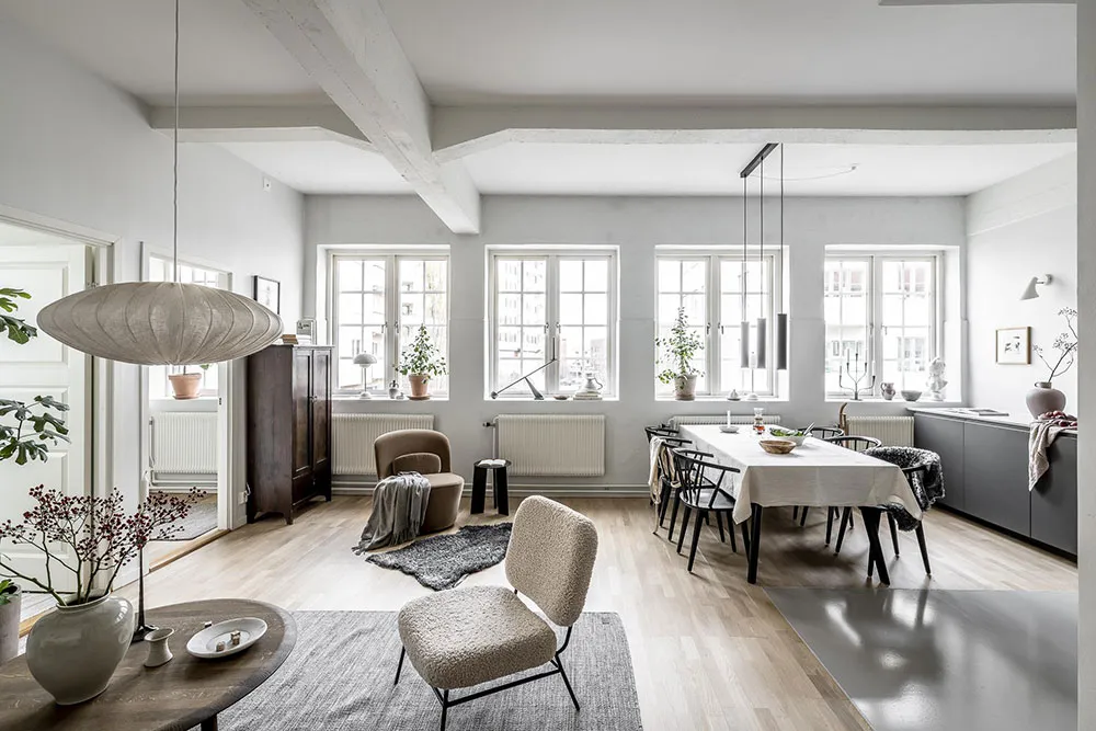 Світлий лофт у будівлі старої картонної фабрики в Гетеборзі (58 кв. м) - Gallery image 2