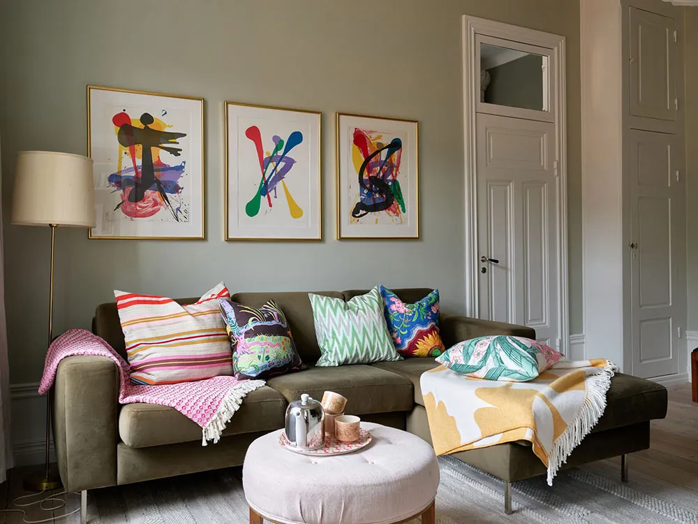 Красиві відтінки зеленого в дизайні затишної скандинавської квартири - Gallery image 30