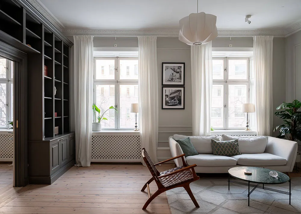 Beau décor classique dans le design d'une appartement à Stockholm (82 m²) - Gallery image 5
