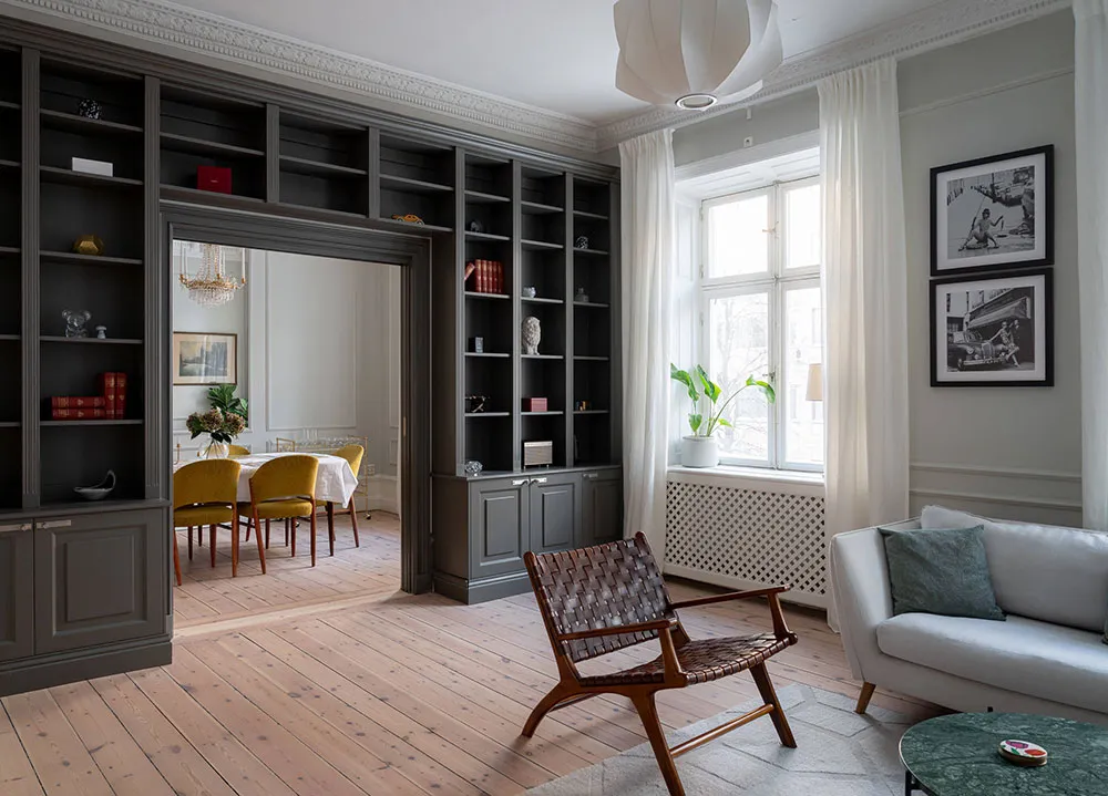 Beau décor classique dans le design d'une appartement à Stockholm (82 m²) - Gallery image 6