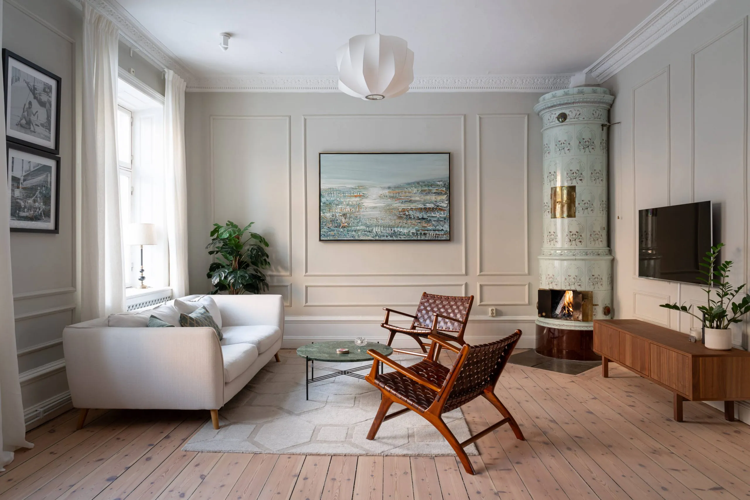 Beau décor classique dans le design d'une appartement à Stockholm (82 m²) - Gallery image 2