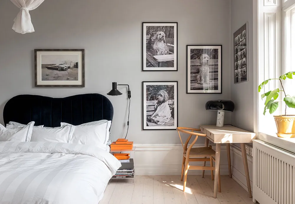 Blau- und hellgrüne Akzente: Fröhliche Wohnung in Stockholm (54 qm) - Gallery image 23