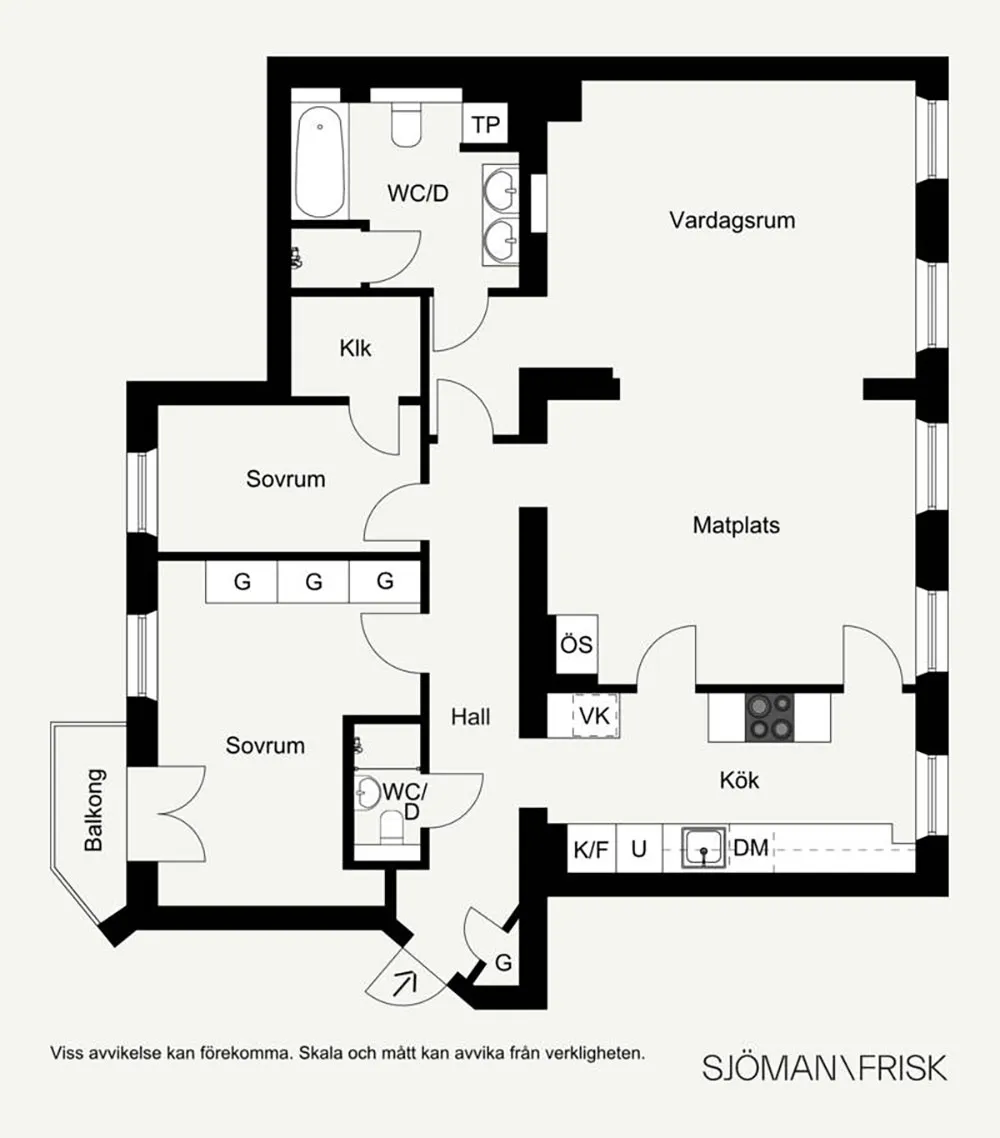 Planification ouverte et accents de couleur élégants : appartements à Stockholm - Gallery image 26