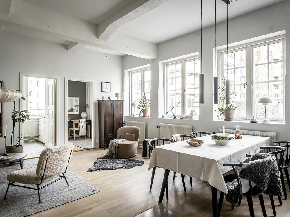 Світлий лофт у будівлі старої картонної фабрики в Гетеборзі (58 кв. м) - Gallery image 10