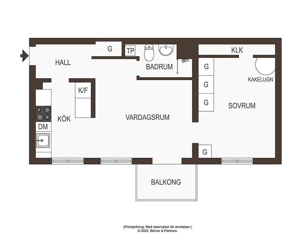 Blau- und hellgrüne Akzente: Fröhliche Wohnung in Stockholm (54 qm) - Gallery image 33