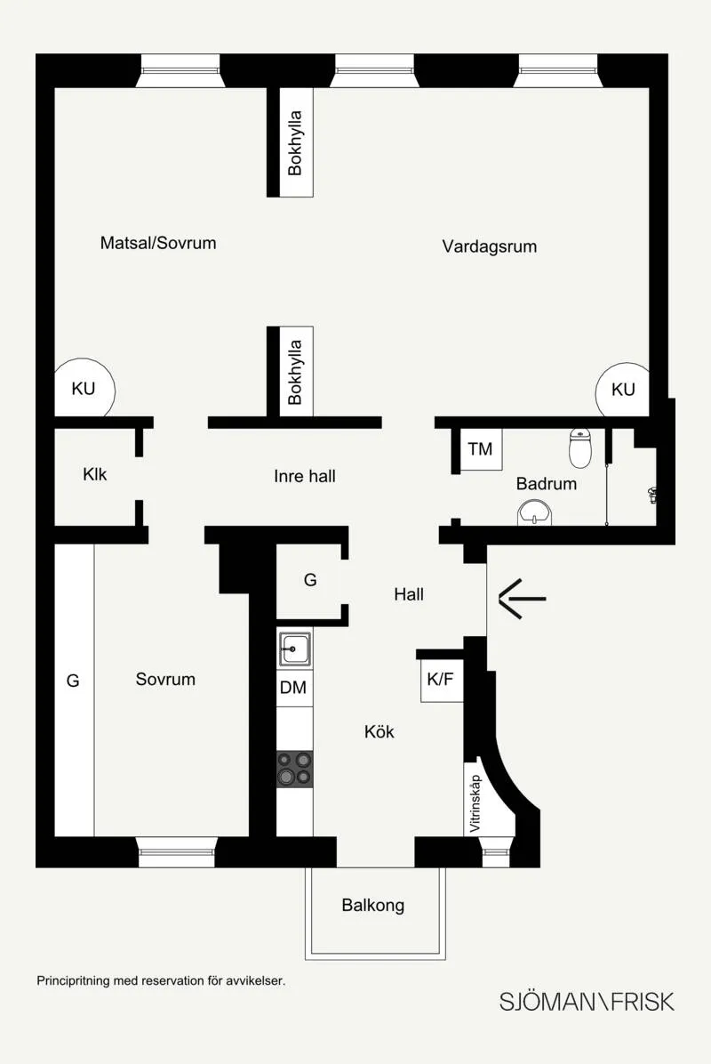 Beau décor classique dans le design d'une appartement à Stockholm (82 m²) - Gallery image 26