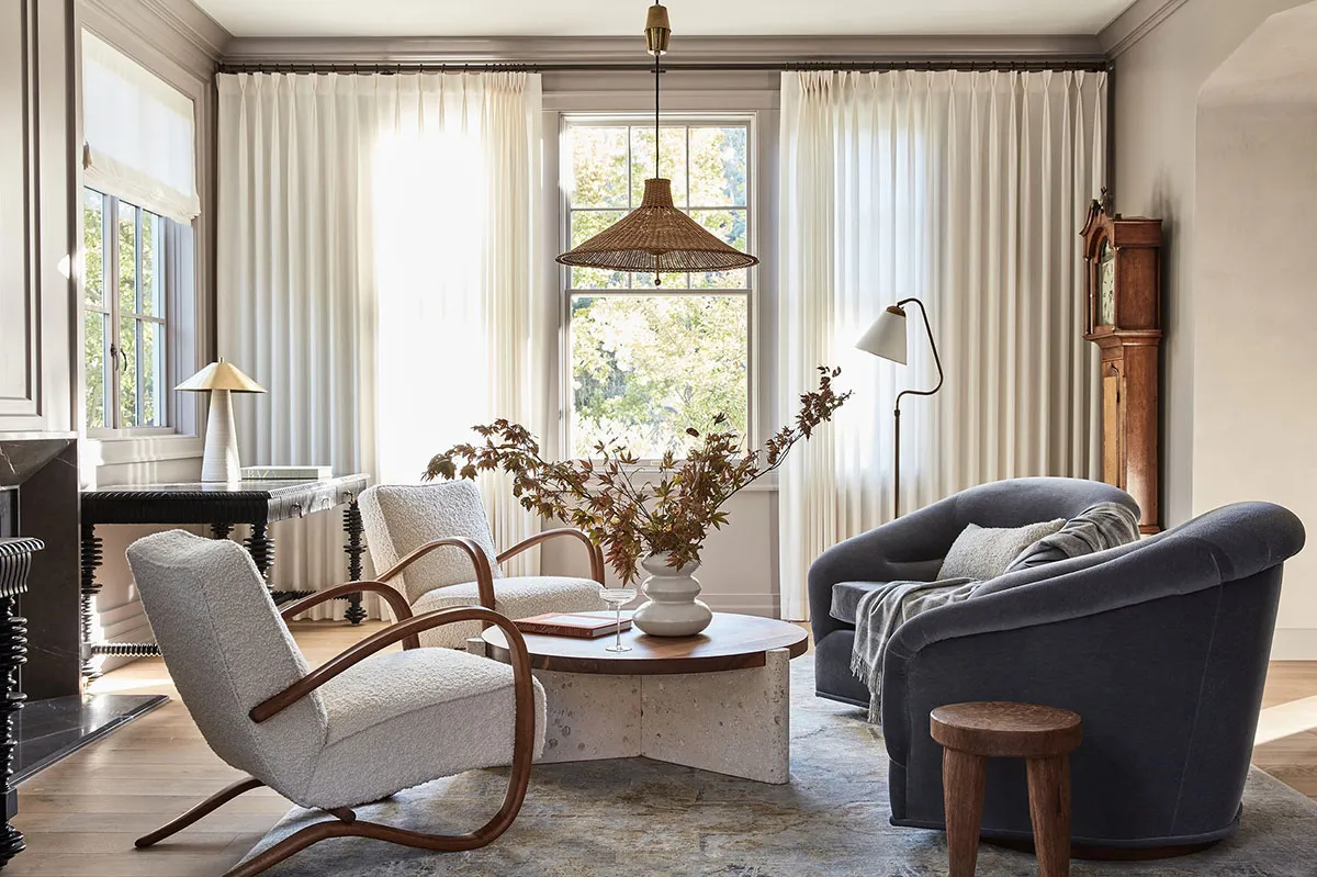 Eleganz natürlicher Materialien im Design eines Vorstadthaus in Kalifornien - Gallery image 2