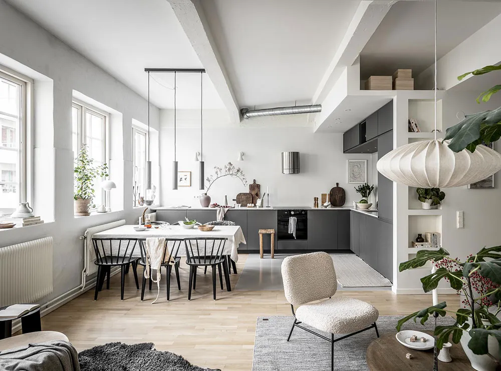 Світлий лофт у будівлі старої картонної фабрики в Гетеборзі (58 кв. м) - Gallery image 4