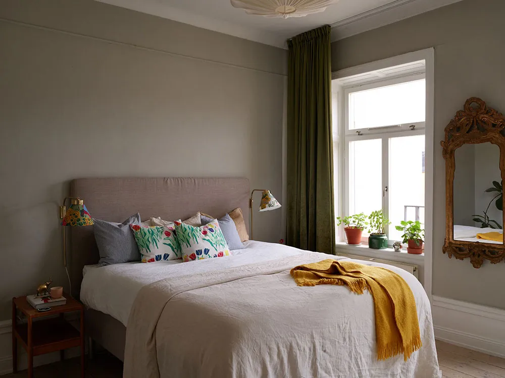 Красиві відтінки зеленого в дизайні затишної скандинавської квартири - Gallery image 19