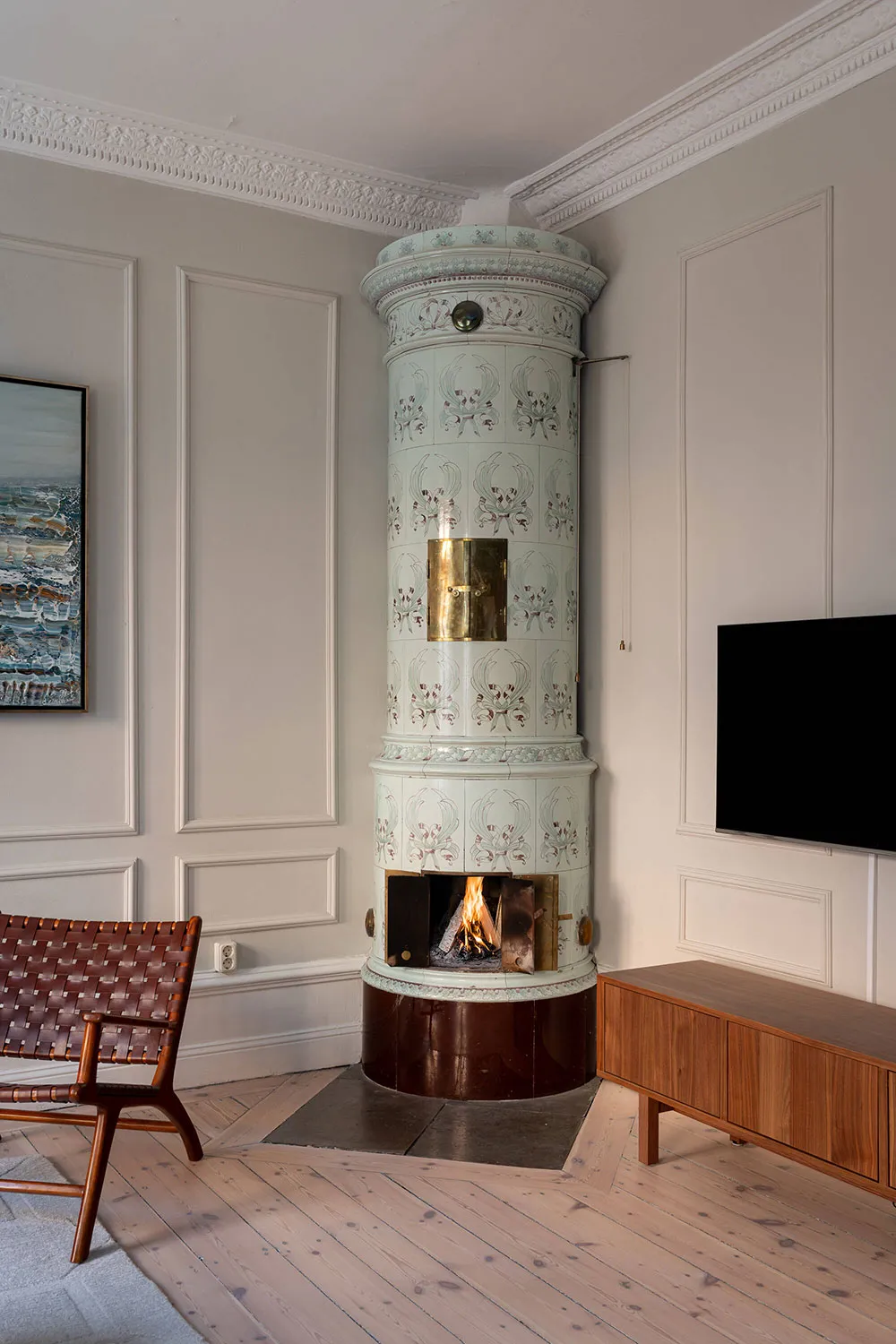 Beau décor classique dans le design d'une appartement à Stockholm (82 m²) - Gallery image 3