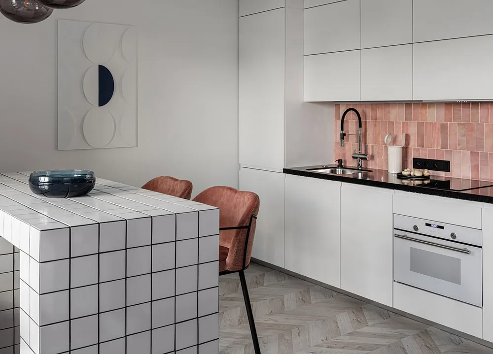 Originaler Design einer kleinen Mädchen-Wohnung mit Blick auf den Park in Moskau (44 qm) - Gallery image 5