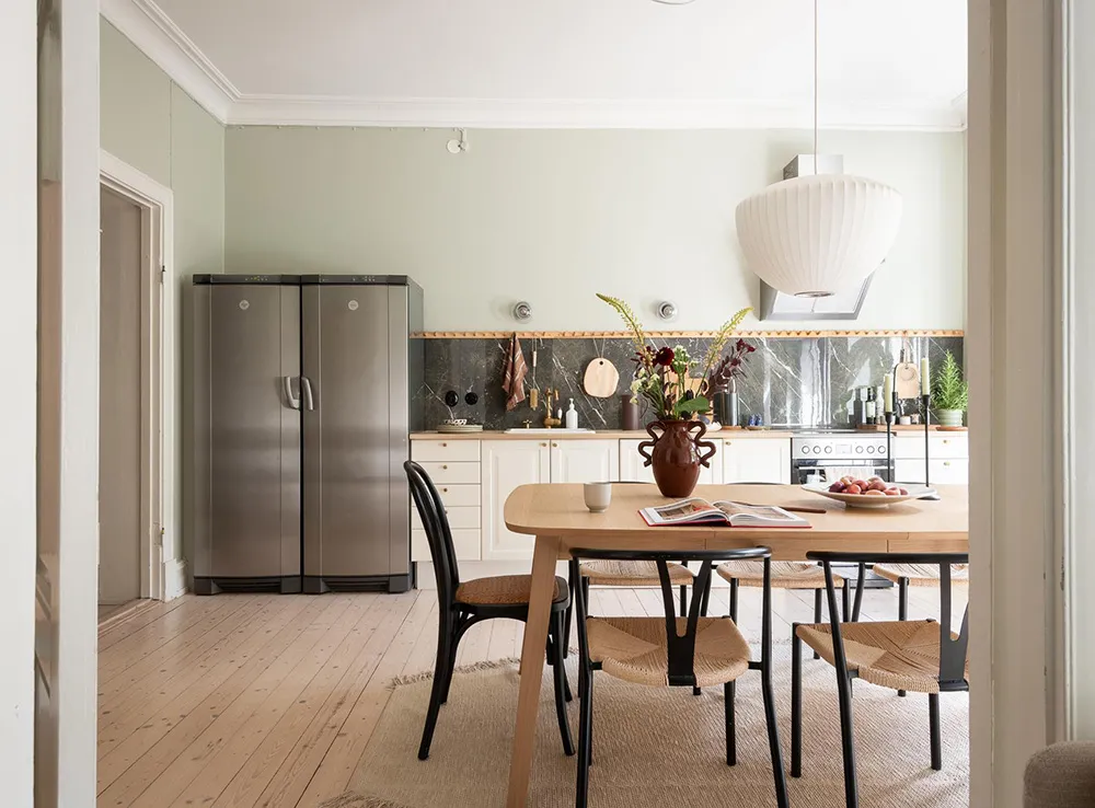 Tonos verdes y acentos cálidos: apartamento en Suecia (87 m²) - Gallery image 7