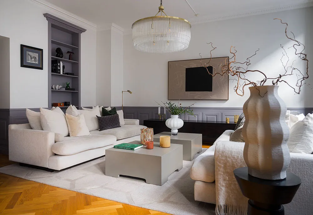 Planification ouverte et accents de couleur élégants : appartements à Stockholm - Gallery image 12