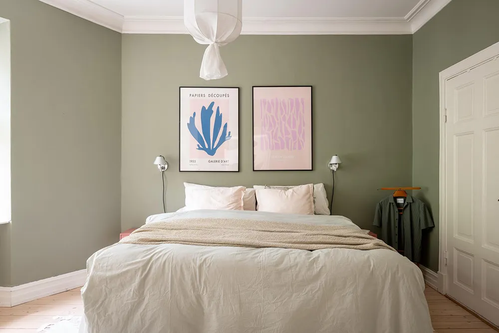 Tonos verdes y acentos cálidos: apartamento en Suecia (87 m²) - Gallery image 10