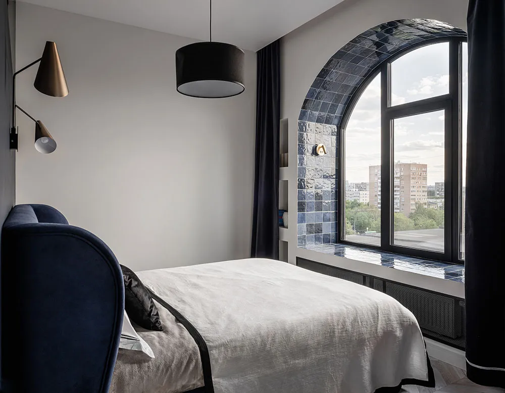 Originaler Design einer kleinen Mädchen-Wohnung mit Blick auf den Park in Moskau (44 qm) - Gallery image 2