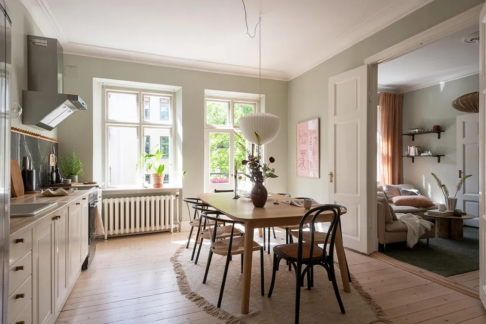 Tonos verdes y acentos cálidos: apartamento en Suecia (87 m²) - Gallery image 18