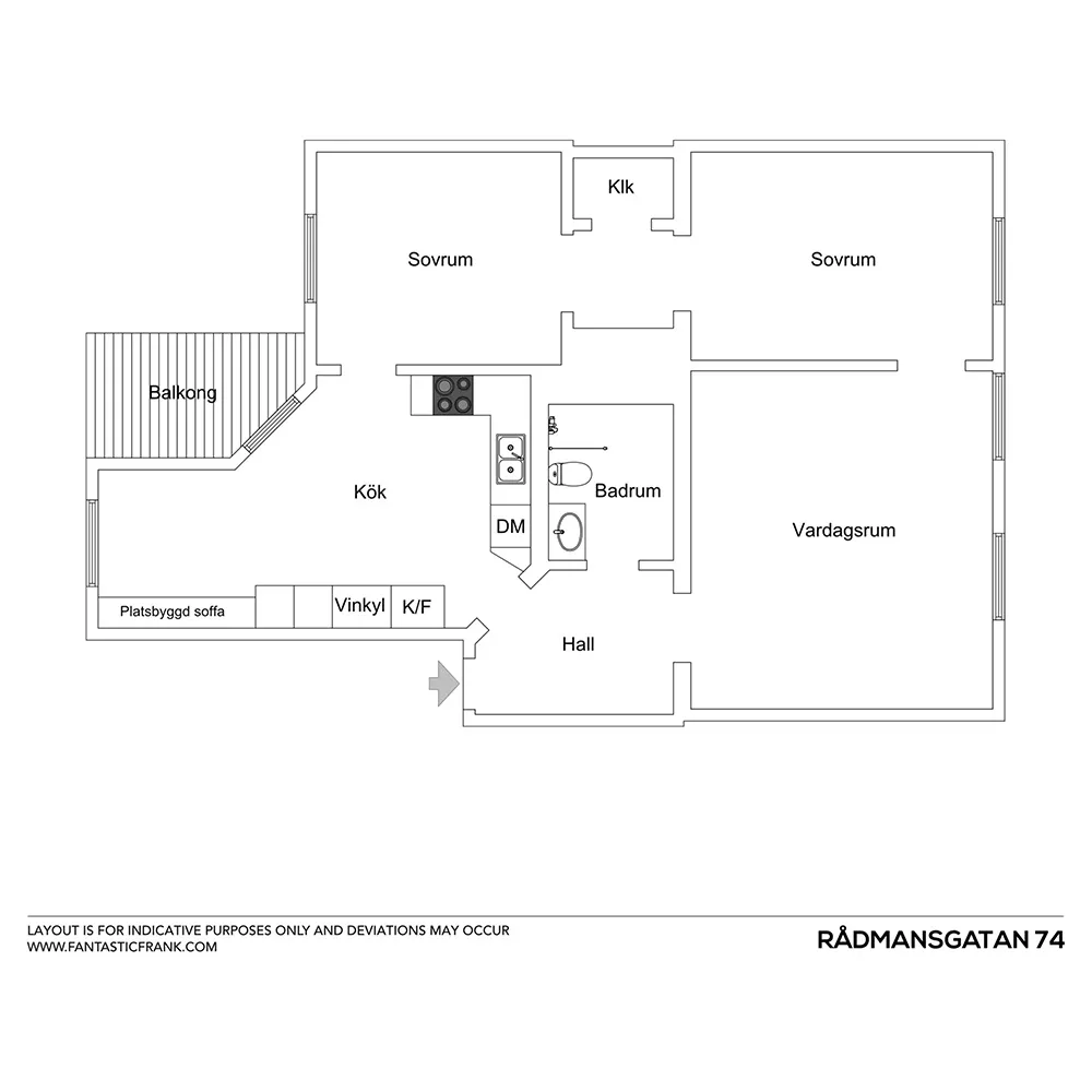 Ventanas arqueadas con plantas trepadoras: un interior inusual en Estocolmo - Gallery image 30