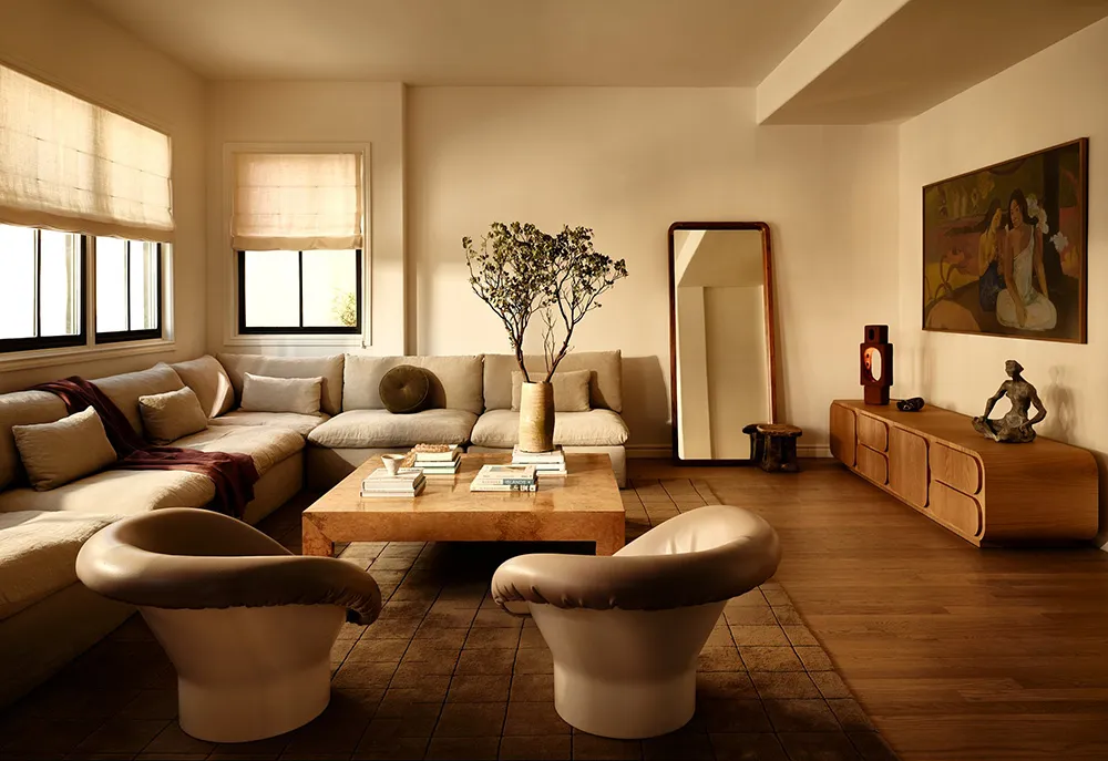 Warm modernes Design und Blick auf die Bucht: Haus in Los Angeles - Gallery image 17