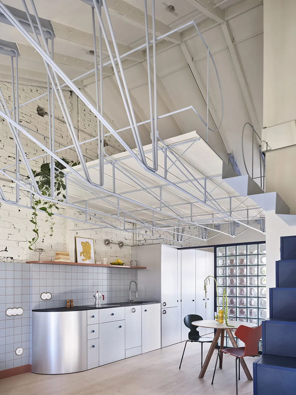 Interior aus der Zukunft: kleiner Loft in Madrid (50 qm) - Gallery image 7