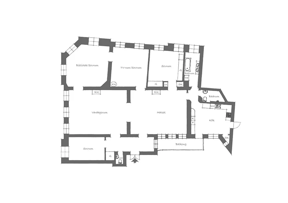 Смілива сучасна класика в Стокгольмі - Gallery image 37