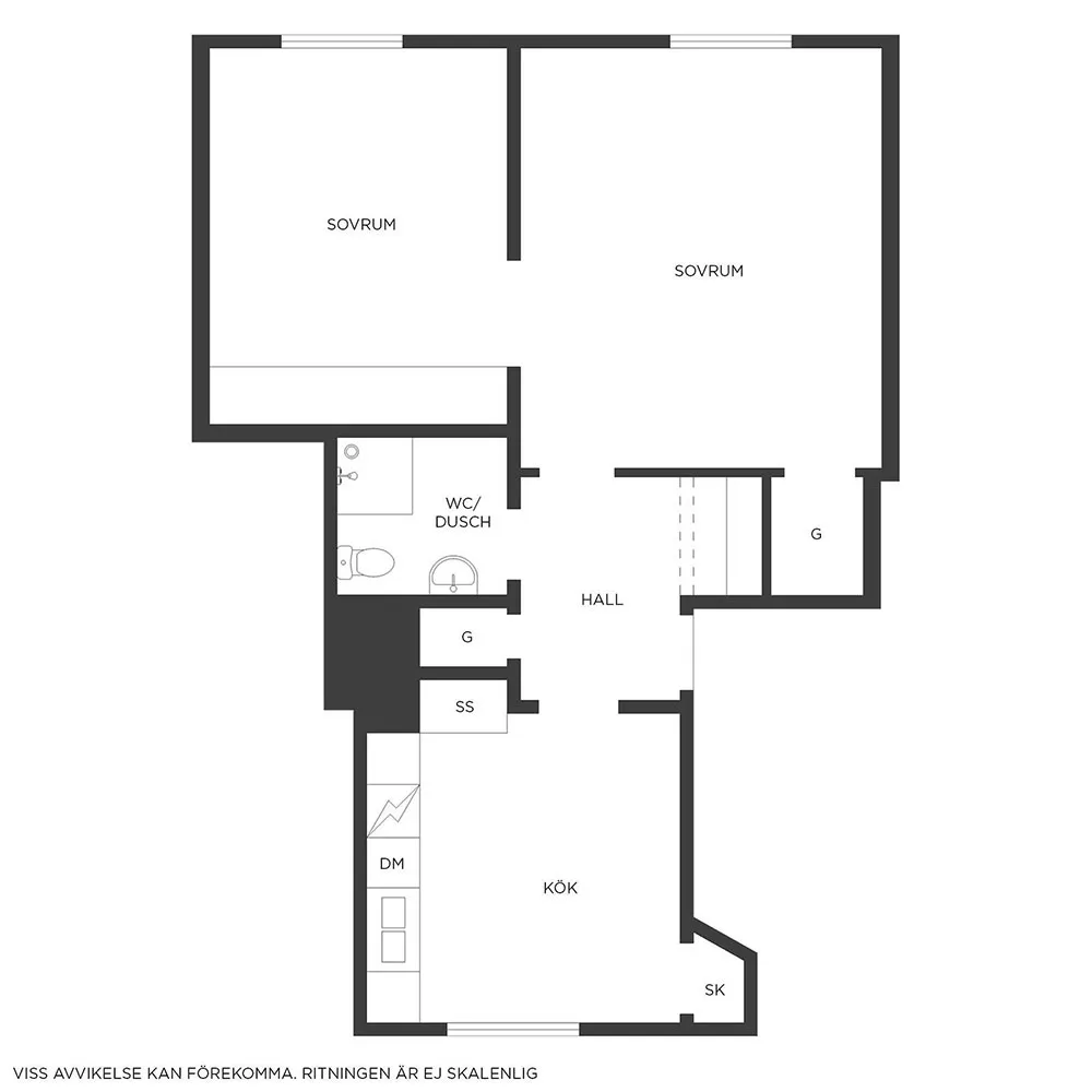 Для любителей серых стен: бюджетная квартира в Швеции (54 кв. м) - Gallery image 20