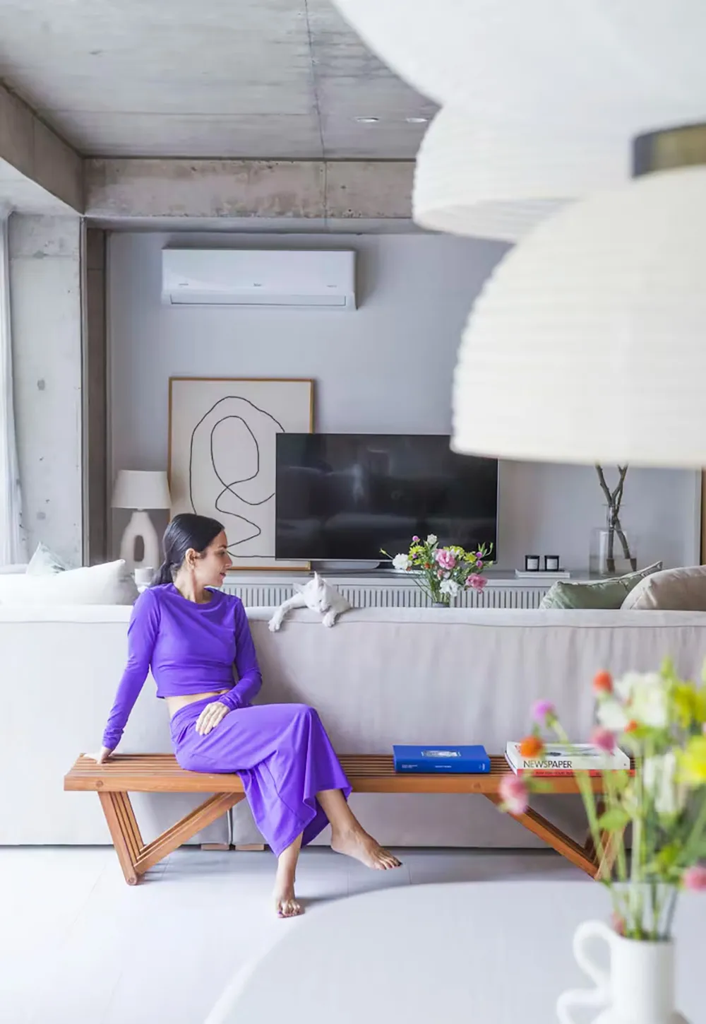 Beton und gemütlicher Minimalismus: Wohnung mit Garten in Argentinien - Gallery image 11